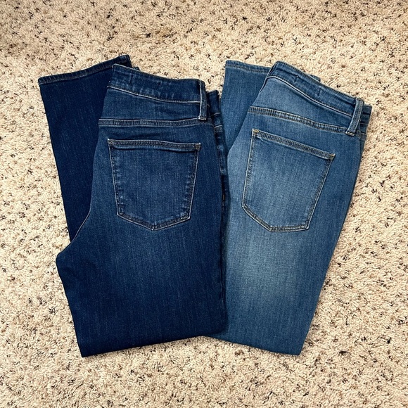 Universal Thread Denim - Universal Thread Women’s High-Rise Slim Straight Jeans Size 10 Dark & Light Wash